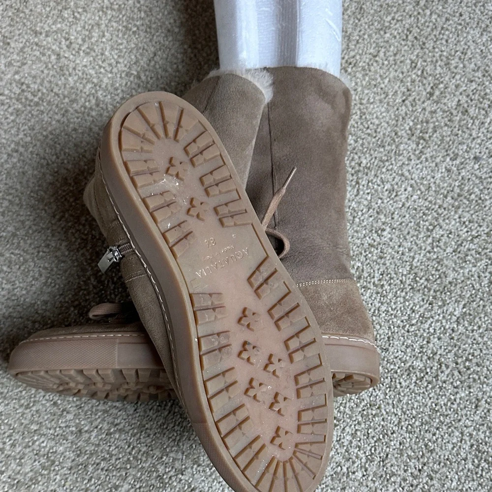Aquatalia Camel Valerie Shearling Winter Boot - Picture 5 of 6
